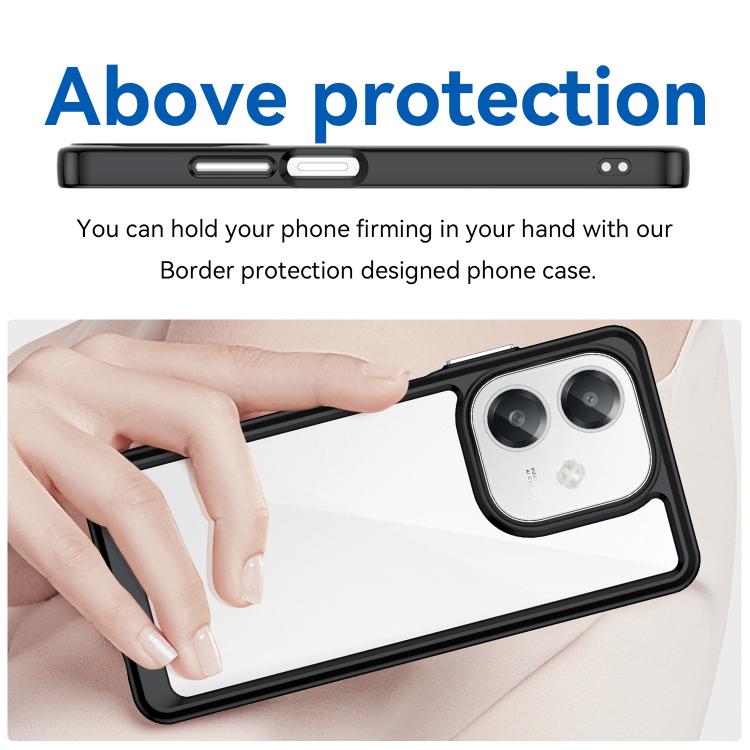 For OPPO A3 4G / A40 / A40m / A60 Colorful Series Acrylic Hybrid TPU Phone Case