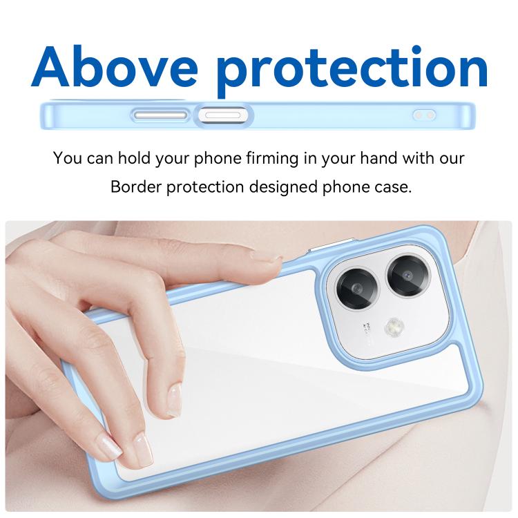 For OPPO A3 4G / A40 / A40m / A60 Colorful Series Acrylic Hybrid TPU Phone Case