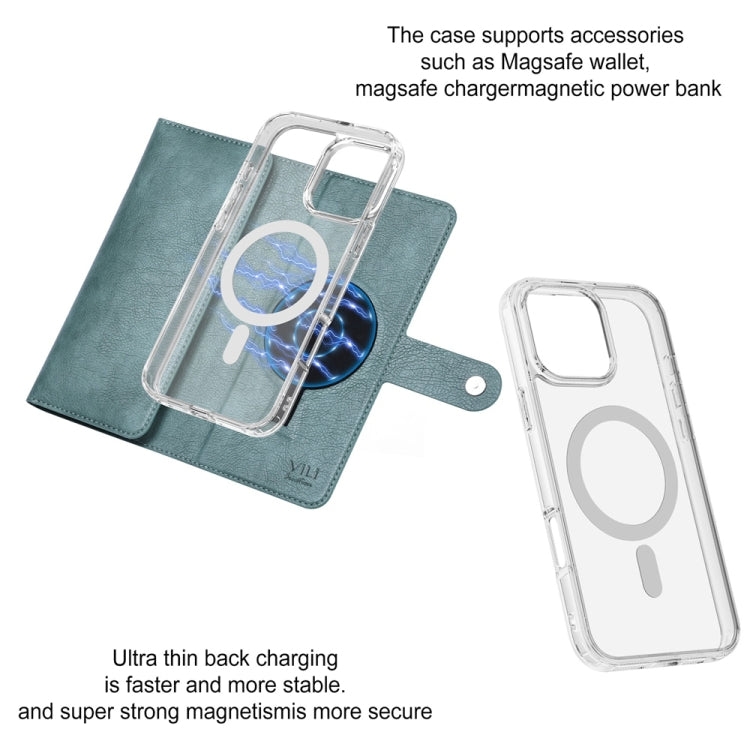 For iPhone 16 Plus ViLi GVS-C Series MagSafe Magnetic RFID Leather Flip Phone Case