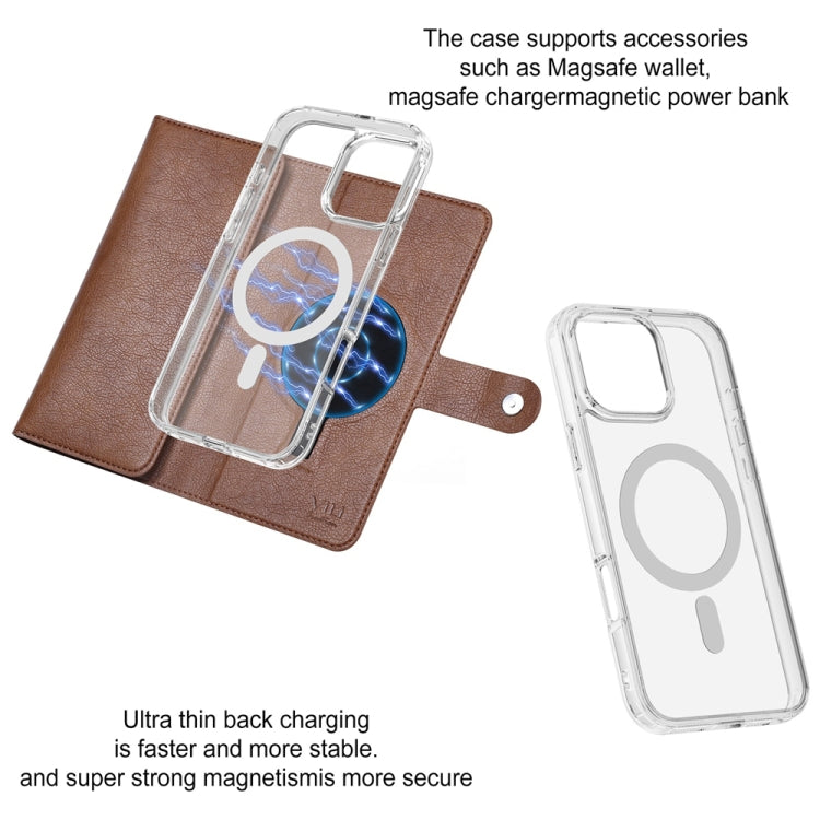 For iPhone 16 Plus ViLi GVS-C Series MagSafe Magnetic RFID Leather Flip Phone Case