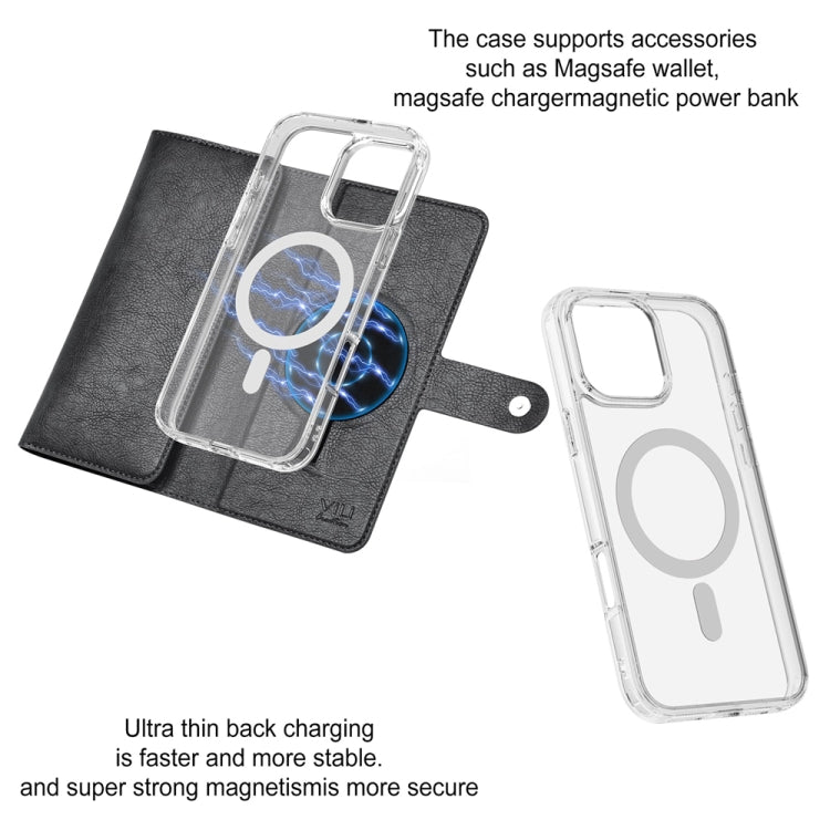 For iPhone 15 Plus ViLi GVS-C Series MagSafe Magnetic RFID Leather Flip Phone Case