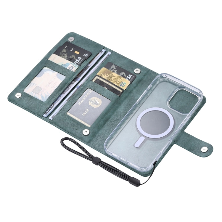 For iPhone 15 Plus ViLi GVS-C Series MagSafe Magnetic RFID Leather Flip Phone Case