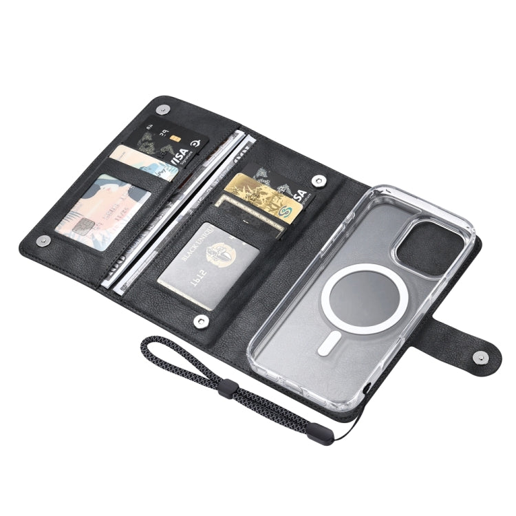 For iPhone 14 ViLi GVS-C Series MagSafe Magnetic RFID Leather Flip Phone Case