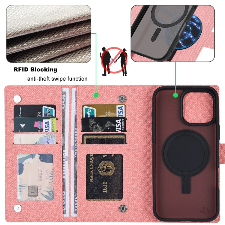 For iPhone 16 Plus ViLi GBS Series MagSafe Magnetic RFID Leather Flip Phone Case