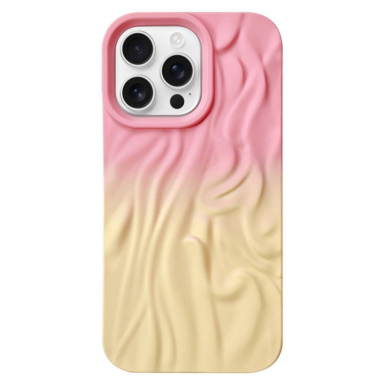For iPhone 16 Pro Max Wrinkle Gradient Skin-feel Frosted TPU Phone Case