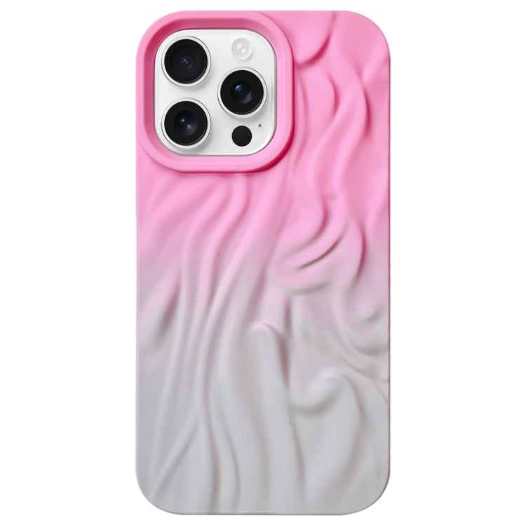 For iPhone 15 Pro Max Wrinkle Gradient Skin-feel Frosted TPU Phone Case