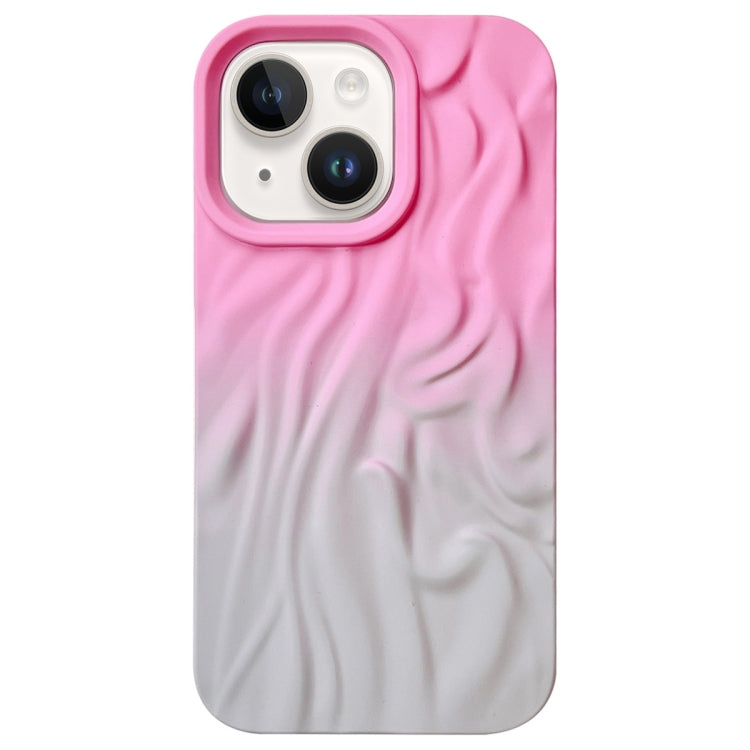 For iPhone 13 Wrinkle Gradient Skin-feel Frosted TPU Phone Case