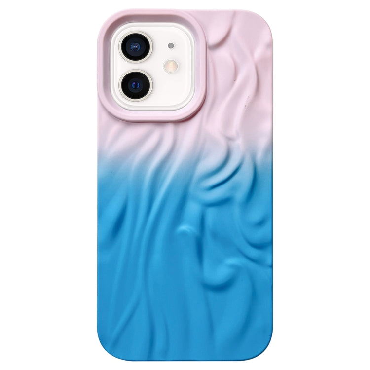 For iPhone 11 Wrinkle Gradient Skin-feel Frosted TPU Phone Case