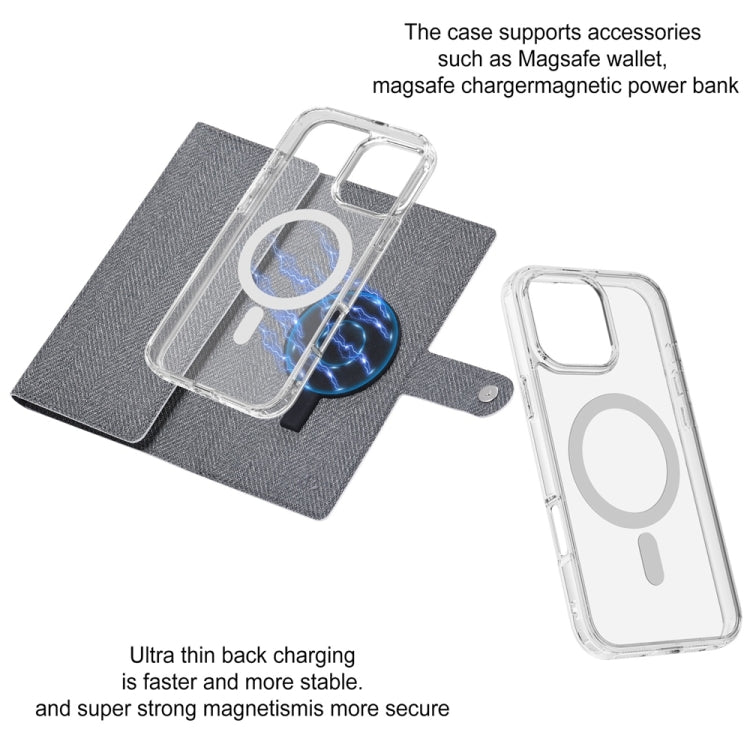For iPhone 16 Plus ViLi GBS-C Series MagSafe Magnetic RFID Leather Flip Phone Case