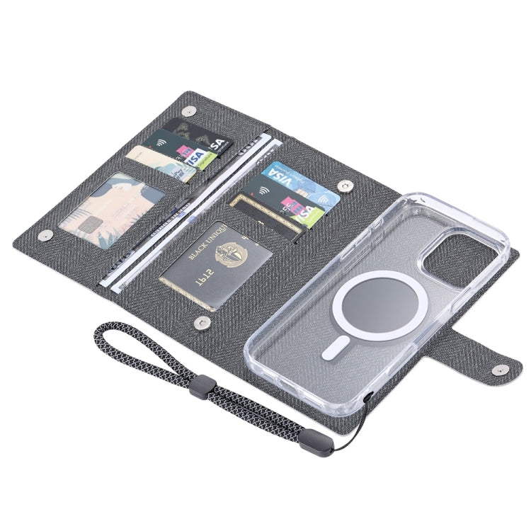For iPhone 16 Plus ViLi GBS-C Series MagSafe Magnetic RFID Leather Flip Phone Case