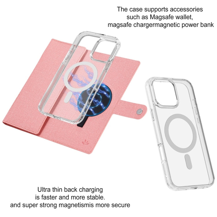 For iPhone 14 Plus ViLi GBS-C Series MagSafe Magnetic RFID Leather Flip Phone Case