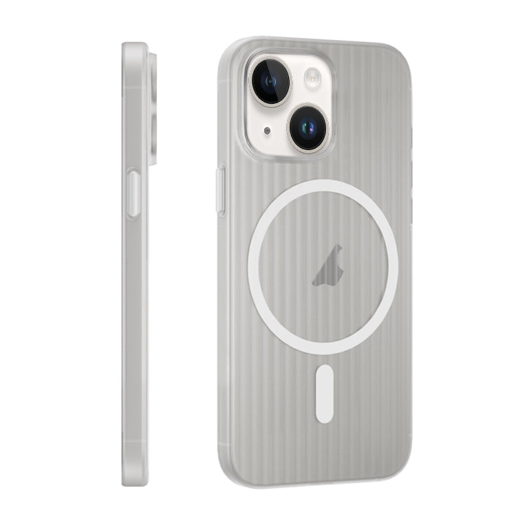 For iPhone 13 PC Corrugated MagSafe Phone Case