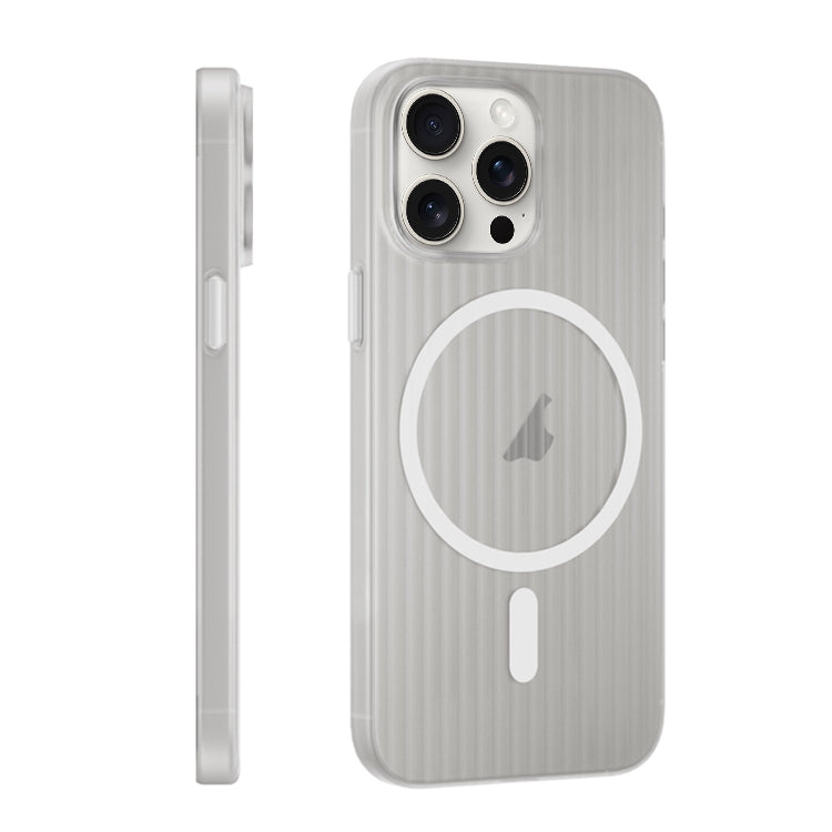 For iPhone 13 Pro Max PC Corrugated MagSafe Phone Case