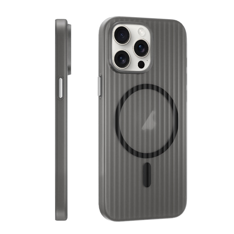 For iPhone 14 Pro PC Corrugated MagSafe Phone Case