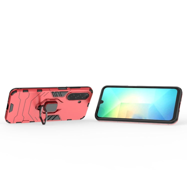 For Samsung Galaxy A26 5G PC + TPU Shockproof Protective Phone Case with Magnetic Ring Holder