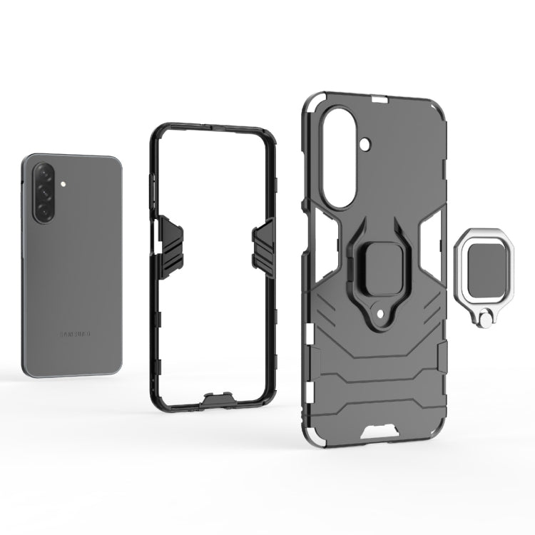 For Samsung Galaxy A26 5G PC + TPU Shockproof Protective Phone Case with Magnetic Ring Holder
