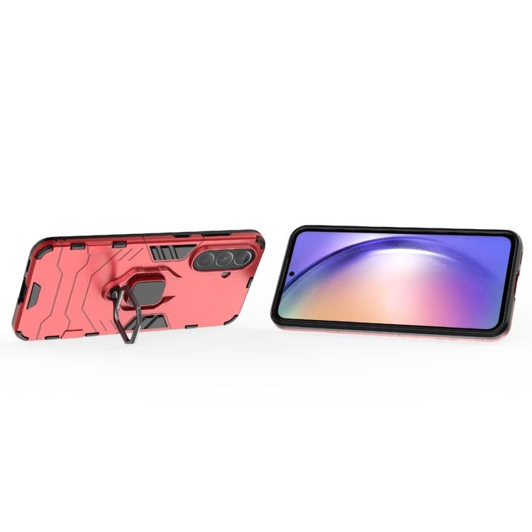 For Samsung Galaxy A56 5G / A36 5G PC + TPU Shockproof Protective Phone Case with Magnetic Ring Holder