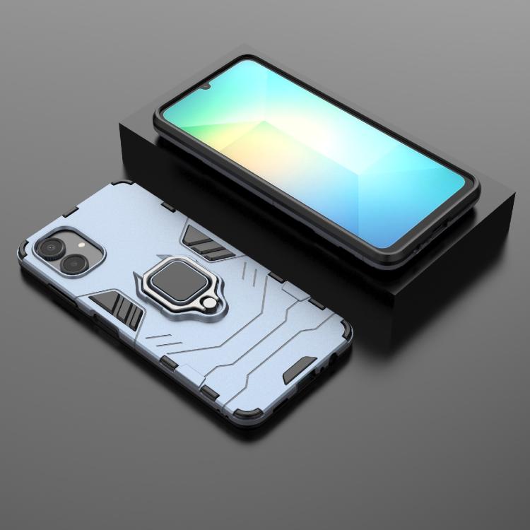 For Samsung Galaxy A06 4G PC + TPU Shockproof Protective Phone Case with Magnetic Ring Holder