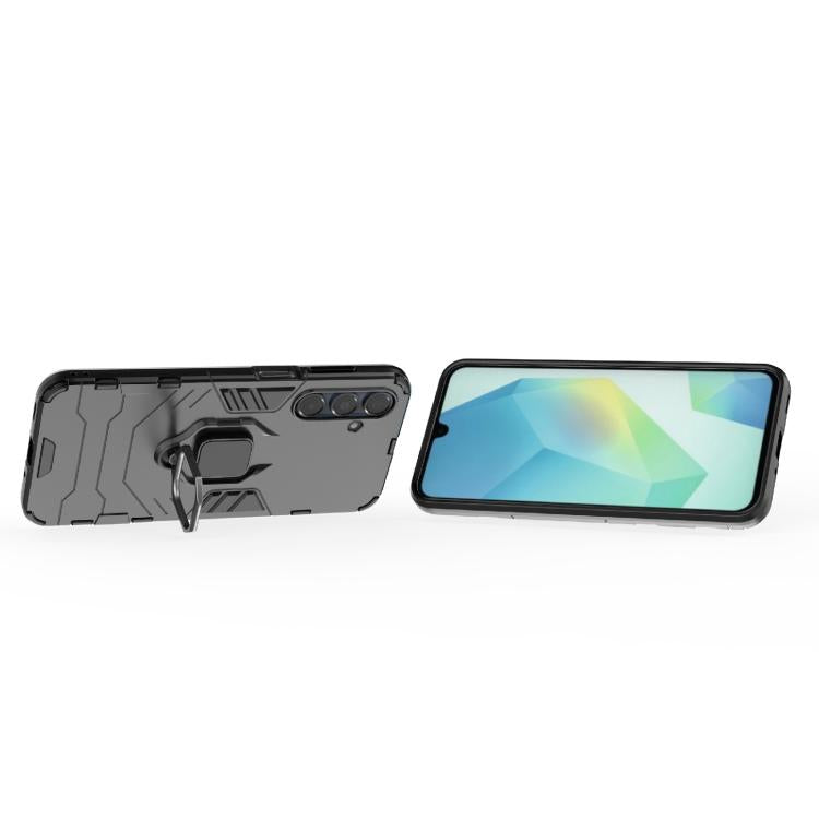 For Samsung Galaxy A16 5G PC + TPU Shockproof Protective Phone Case with Magnetic Ring Holder