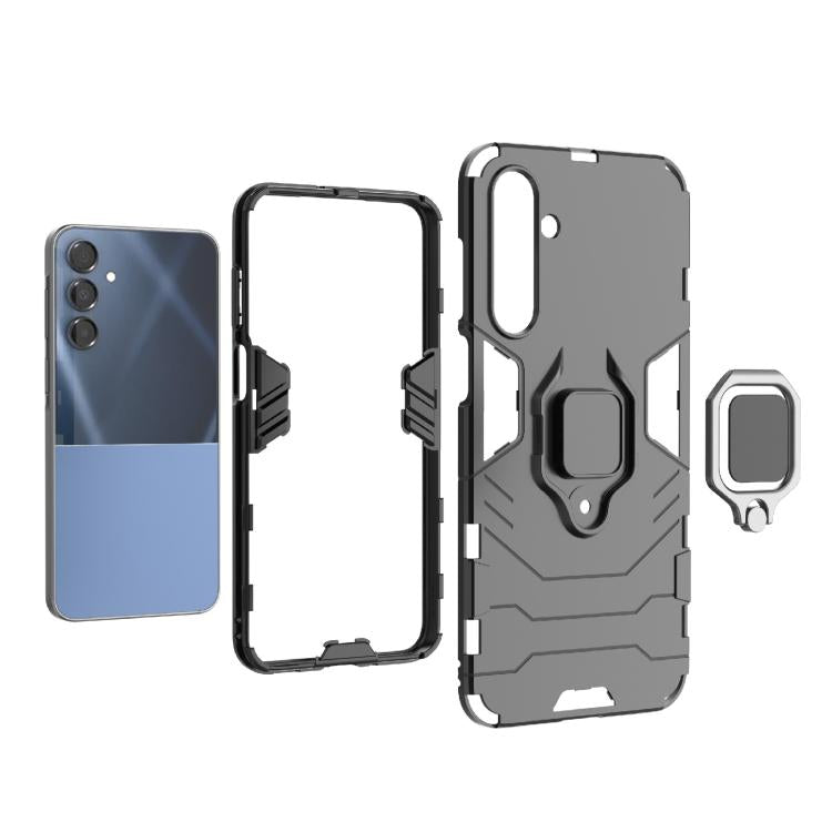 For Samsung Galaxy A16 5G PC + TPU Shockproof Protective Phone Case with Magnetic Ring Holder