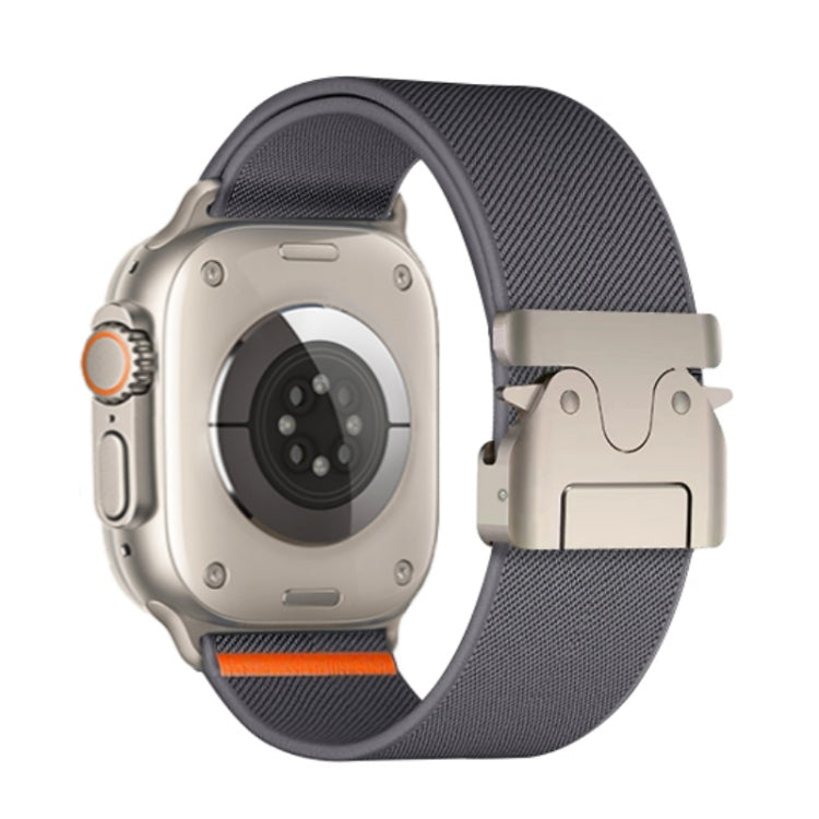 For Apple Watch 42mm / 41mm / 40mm / 38mm Parachute Buckle Elastic Nylon Watch Band