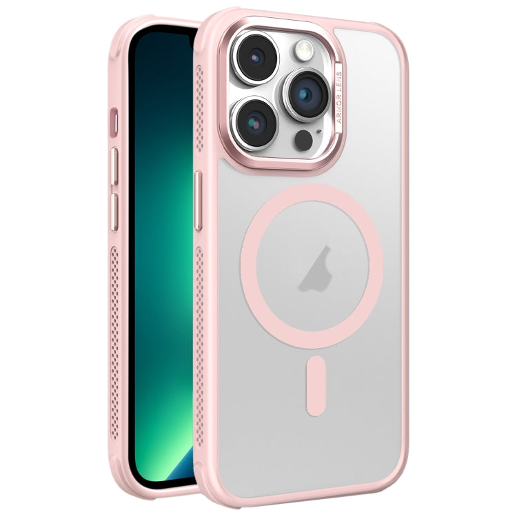 For iPhone 13 Pro Max Hardware Side Cooling Skin Feel Frosted Metal Lens Frame MagSafe Phone Case