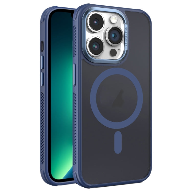 For iPhone 13 Pro Max Hardware Side Cooling Skin Feel Frosted Metal Lens Frame MagSafe Phone Case