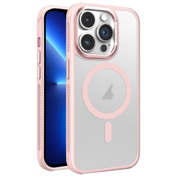 For iPhone 13 Pro Hardware Side Cooling Skin Feel Frosted Metal Lens Frame MagSafe Phone Case
