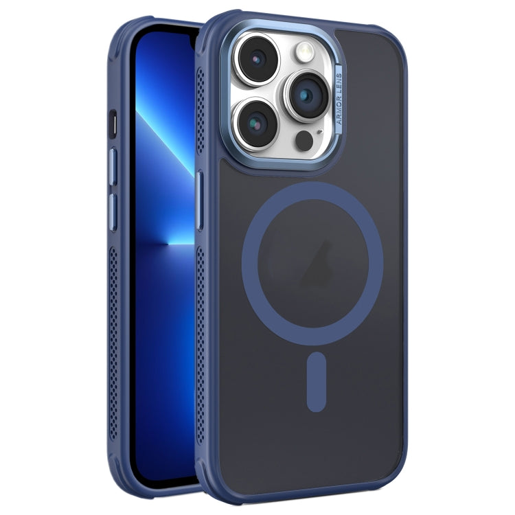 For iPhone 13 Pro Hardware Side Cooling Skin Feel Frosted Metal Lens Frame MagSafe Phone Case