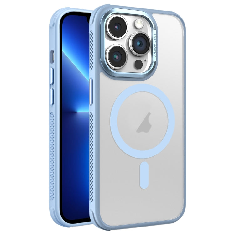 For iPhone 13 Pro Hardware Side Cooling Skin Feel Frosted Metal Lens Frame MagSafe Phone Case