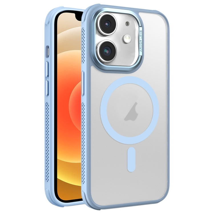 For iPhone 12 Hardware Side Cooling Skin Feel Frosted Metal Lens Frame MagSafe Phone Case