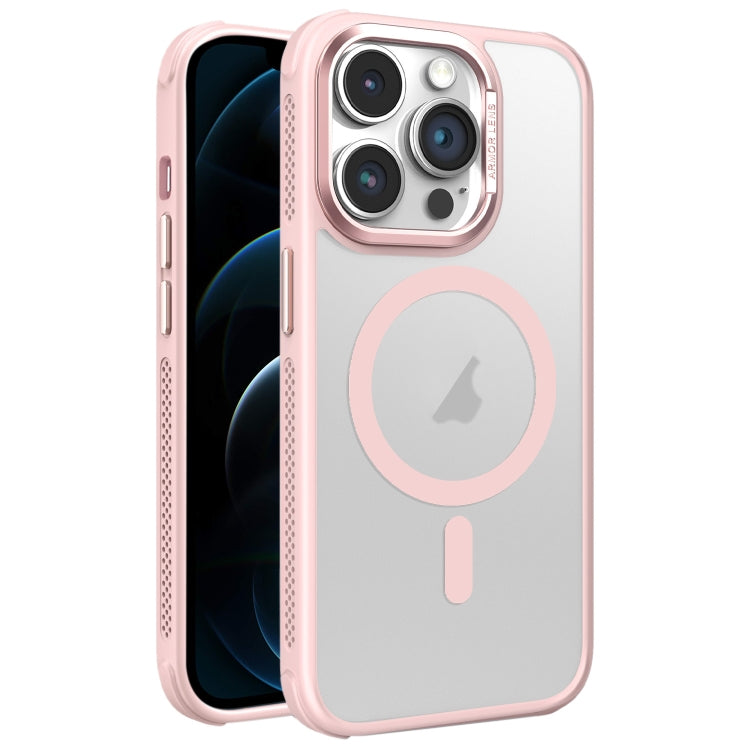 For iPhone 12 Pro Max Hardware Side Cooling Skin Feel Frosted Metal Lens Frame MagSafe Phone Case