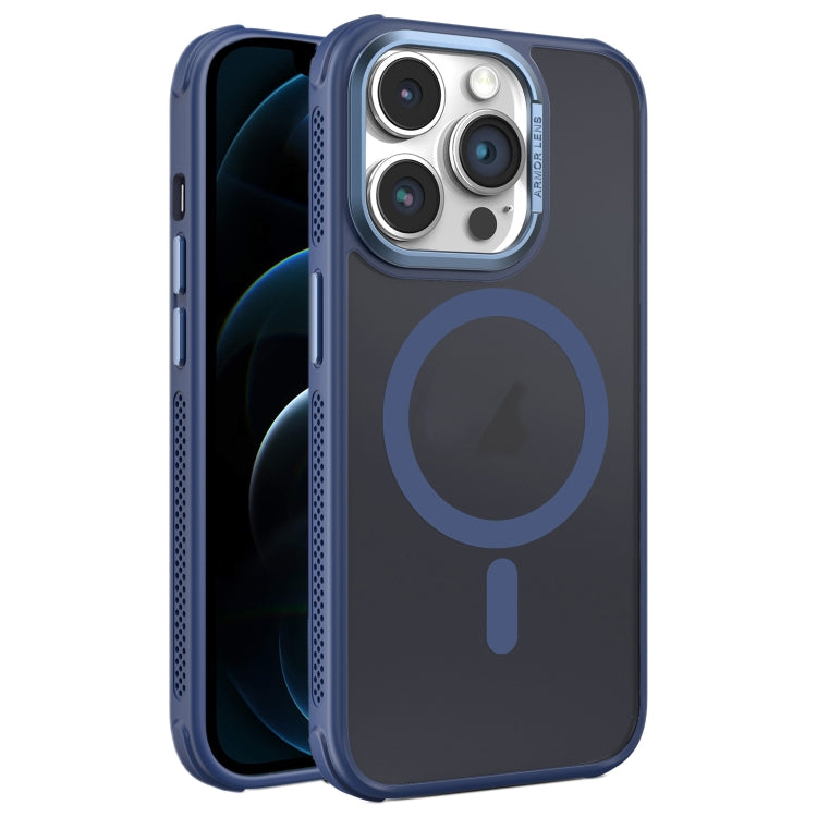 For iPhone 12 Pro Max Hardware Side Cooling Skin Feel Frosted Metal Lens Frame MagSafe Phone Case