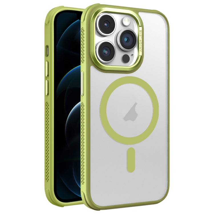 For iPhone 12 Pro Max Hardware Side Cooling Skin Feel Frosted Metal Lens Frame MagSafe Phone Case