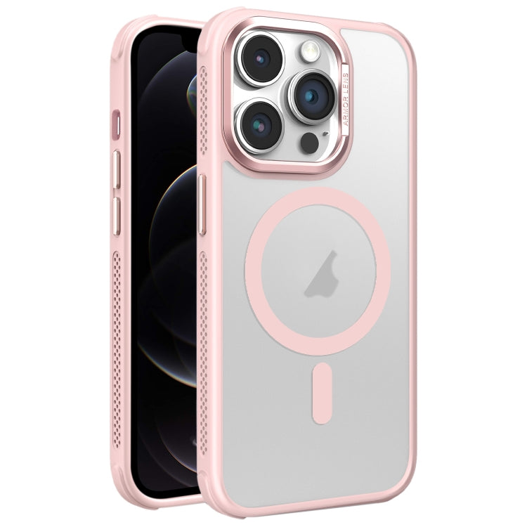 For iPhone 12 Pro Hardware Side Cooling Skin Feel Frosted Metal Lens Frame MagSafe Phone Case
