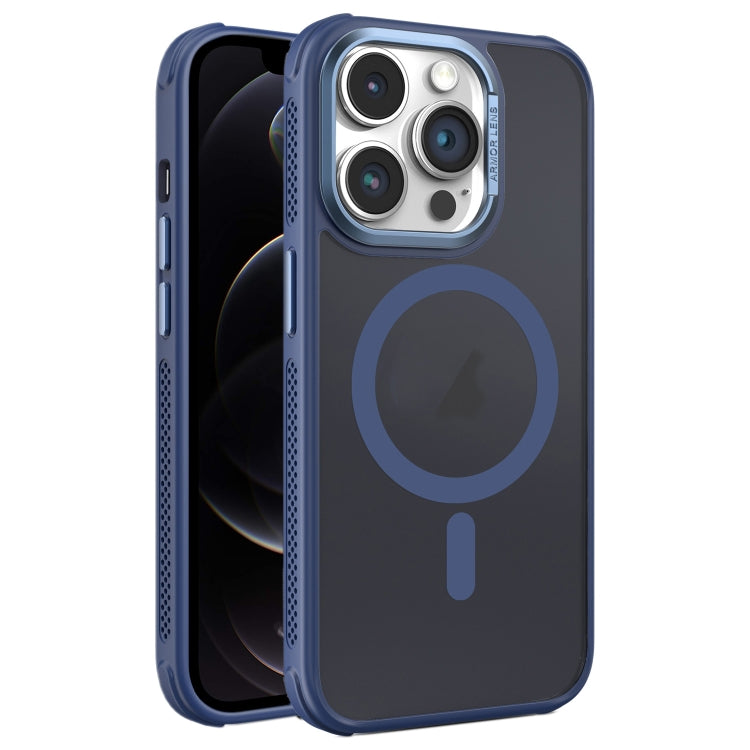 For iPhone 12 Pro Hardware Side Cooling Skin Feel Frosted Metal Lens Frame MagSafe Phone Case