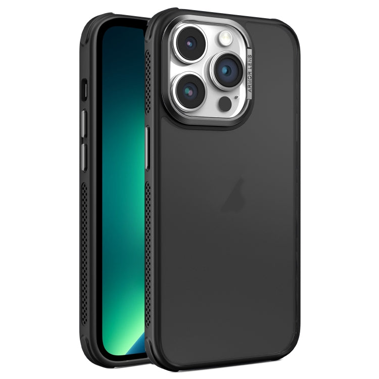 For iPhone 13 Pro Max Hardware Side Cooling Skin Feel Frosted Metal Lens Frame Phone Case