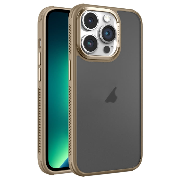 For iPhone 13 Pro Max Hardware Side Cooling Skin Feel Frosted Metal Lens Frame Phone Case