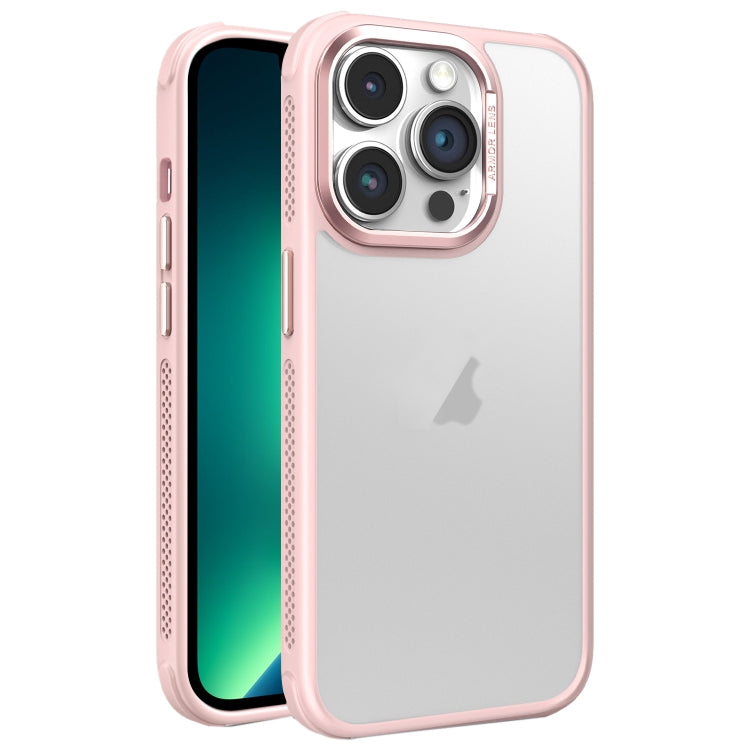 For iPhone 13 Pro Max Hardware Side Cooling Skin Feel Frosted Metal Lens Frame Phone Case
