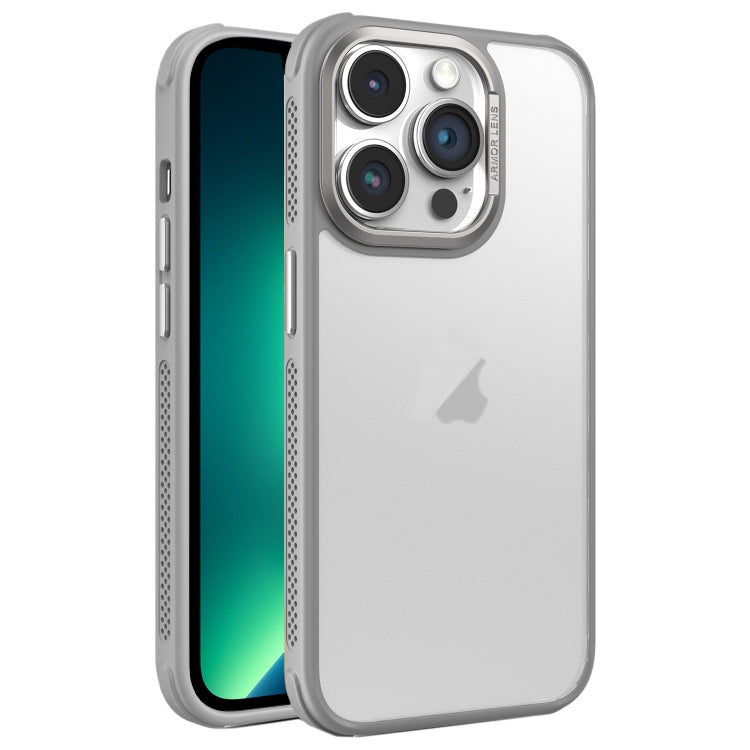 For iPhone 13 Pro Max Hardware Side Cooling Skin Feel Frosted Metal Lens Frame Phone Case