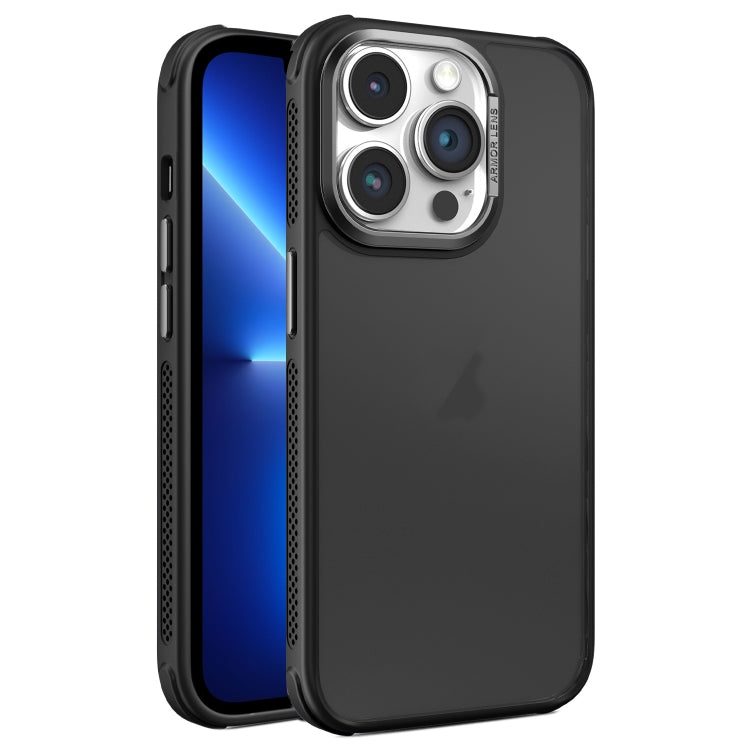 For iPhone 13 Pro Hardware Side Cooling Skin Feel Frosted Metal Lens Frame Phone Case