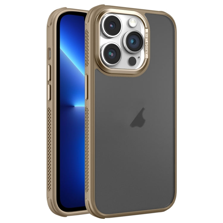 For iPhone 13 Pro Hardware Side Cooling Skin Feel Frosted Metal Lens Frame Phone Case