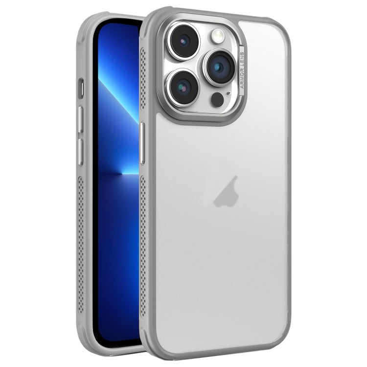For iPhone 13 Pro Hardware Side Cooling Skin Feel Frosted Metal Lens Frame Phone Case