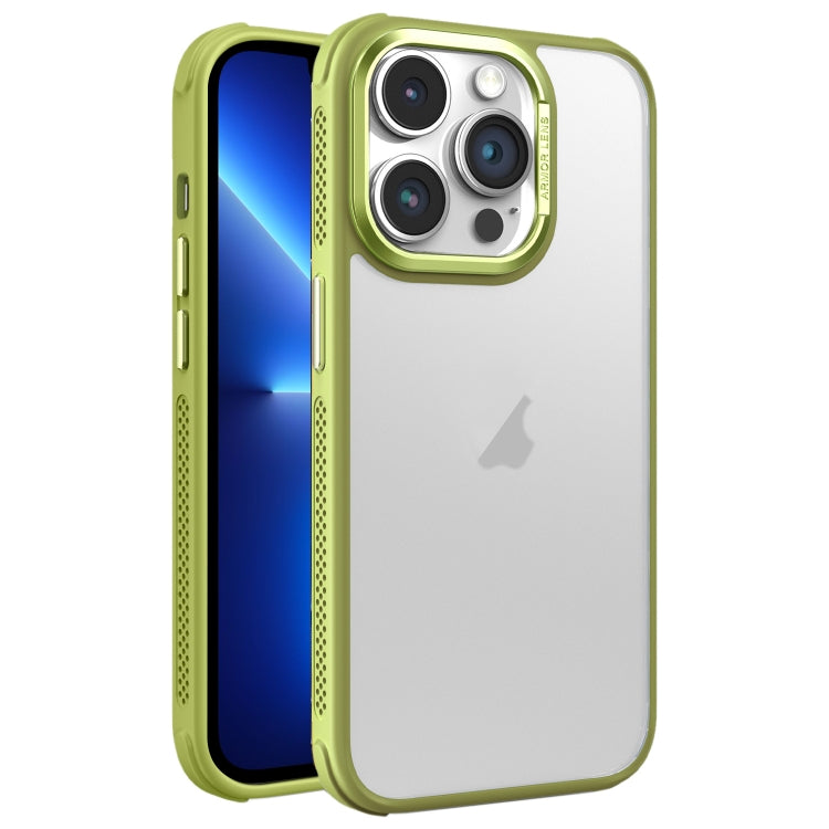 For iPhone 13 Pro Hardware Side Cooling Skin Feel Frosted Metal Lens Frame Phone Case