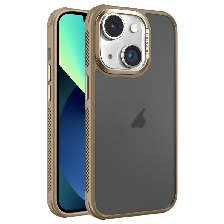 For iPhone 13 Hardware Side Cooling Skin Feel Frosted Metal Lens Frame Phone Case