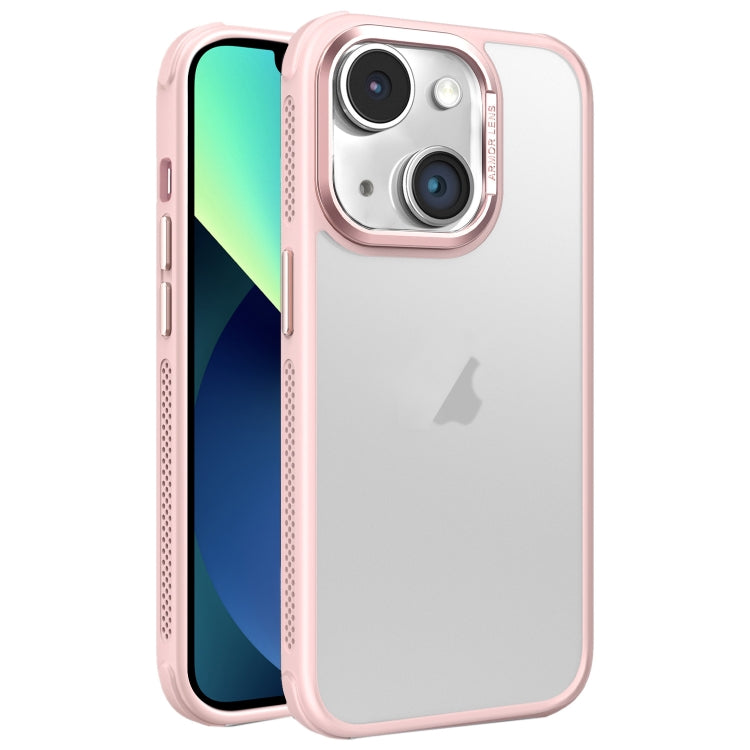 For iPhone 13 Hardware Side Cooling Skin Feel Frosted Metal Lens Frame Phone Case