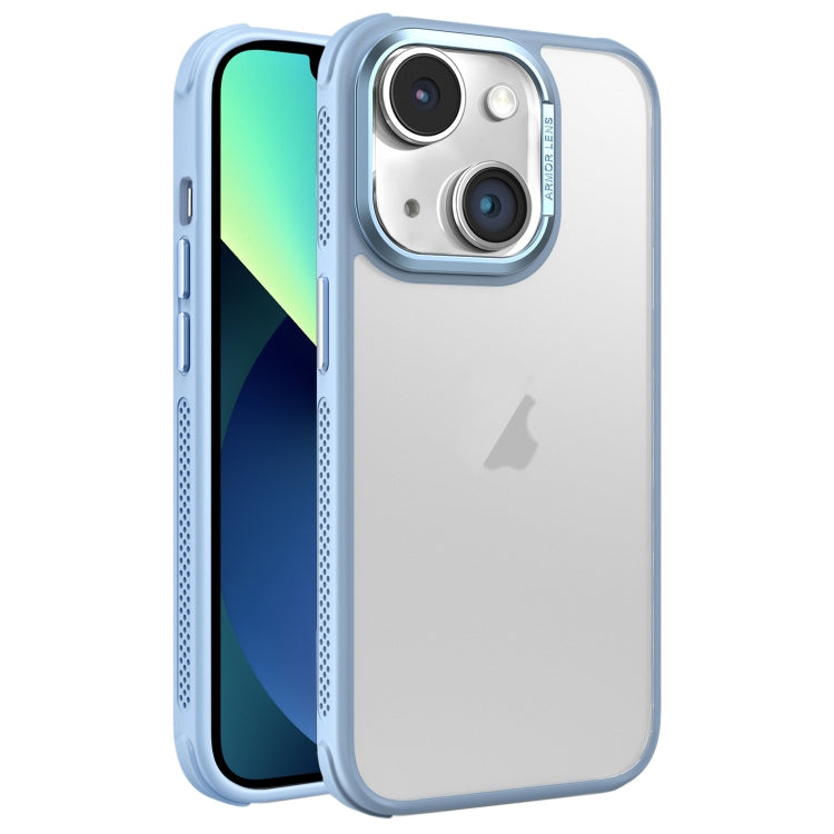 For iPhone 13 Hardware Side Cooling Skin Feel Frosted Metal Lens Frame Phone Case