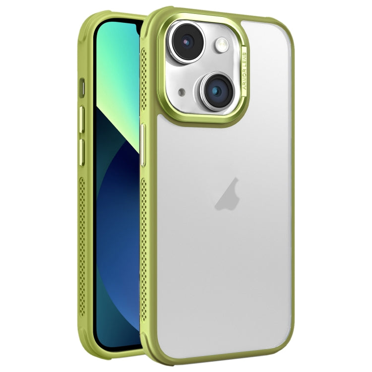 For iPhone 13 Hardware Side Cooling Skin Feel Frosted Metal Lens Frame Phone Case