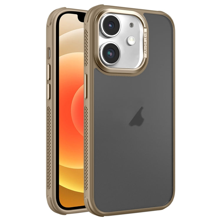 For iPhone 12 Hardware Side Cooling Skin Feel Frosted Metal Lens Frame Phone Case