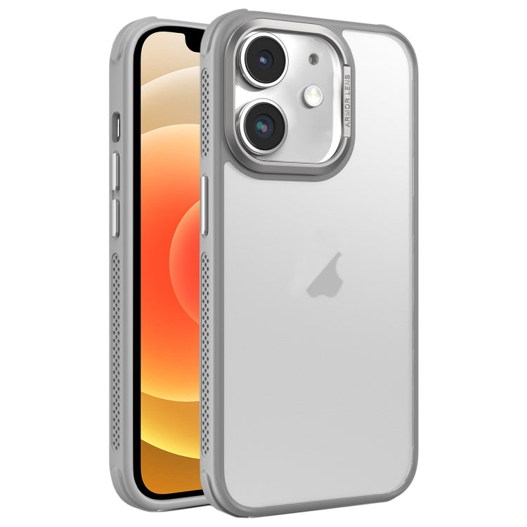 For iPhone 12 Hardware Side Cooling Skin Feel Frosted Metal Lens Frame Phone Case